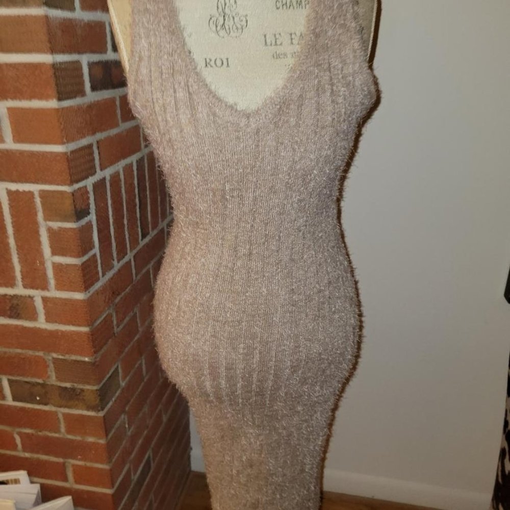 Almost Famous Fuzzy Bodicon DRESS